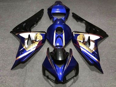 Bleu & Or 06-07 CBR1000RR Carénage Moto