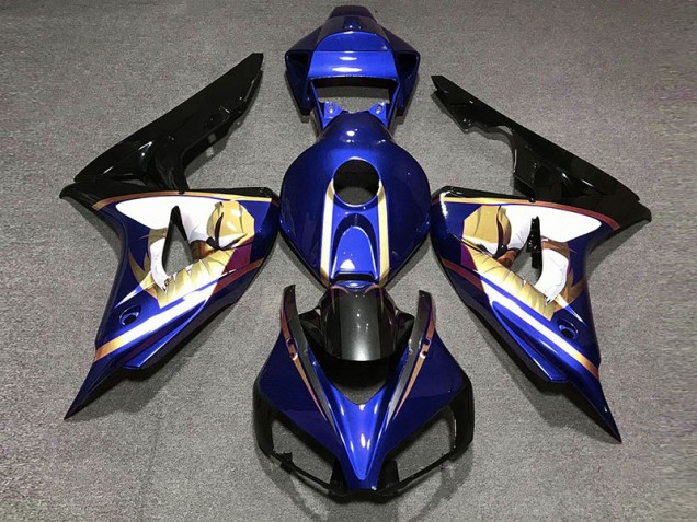 Bleu & Or 06-07 CBR1000RR Carénage Moto Bleu & Or 06-07 CBR1000RR Carénage Moto