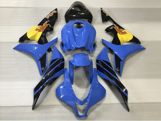 Bleu & Orange Taureau 07-08 CBR600RR Carénage Moto Bleu & Orange Taureau 07-08 CBR600RR Carénage Moto