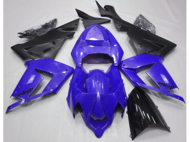 Bleu Perle & Noir 04-05 ZX10R Carénage Moto Bleu Perle & Noir 04-05 ZX10R Carénage Moto