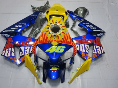 Bleu Personnalisé Rossi 05-06 CBR600RR Carénage Moto