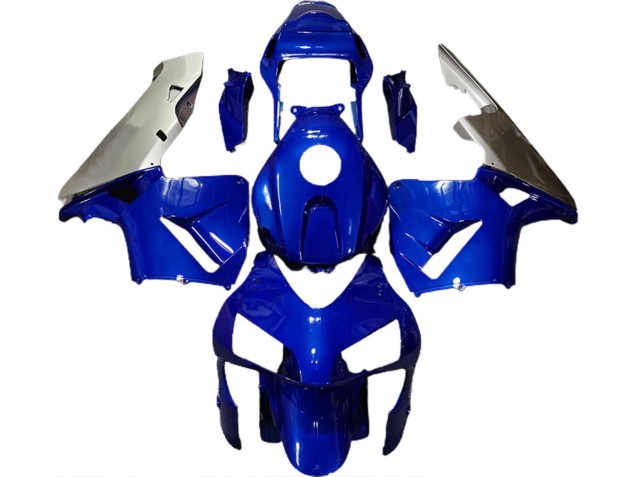 Bleu Profond & Argent 03-04 CBR600RR Carénage Moto Bleu Profond & Argent 03-04 CBR600RR Carénage Moto