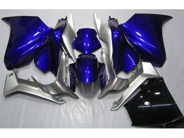 Bleu Profond & Argent 10-13 VFR1200 Carénage Moto Bleu Profond & Argent 10-13 VFR1200 Carénage Moto
