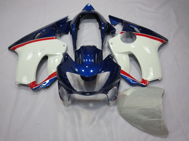 Bleu Profond Blanc & Rouge 99-00 CBR600 F4 Carénage Moto