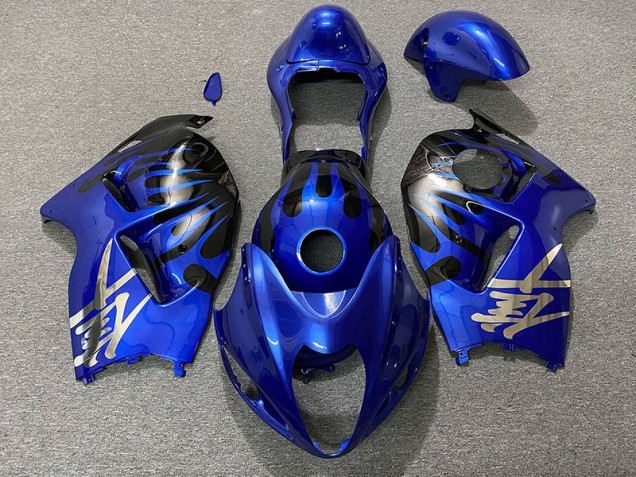 Bleu Profond & Noir 97-07 GSXR 1300 Carénage Moto Bleu Profond & Noir 97-07 GSXR 1300 Carénage Moto