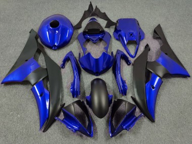 Bleu Profond & Noir Mat 08-16 R6 Carénage Moto