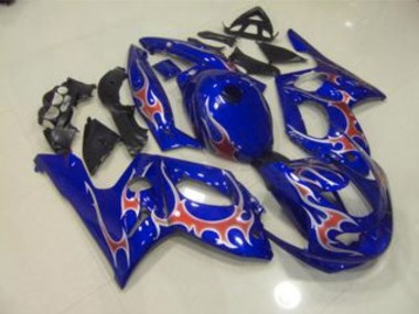 Bleu Rouge & Argent Brillant 98-07 YZF600 Carénage Moto