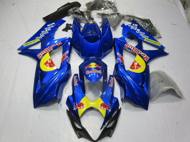 Bleu Rouge Taureau 07-08 GSXR 1000 Carénage Moto Bleu Rouge Taureau 07-08 GSXR 1000 Carénage Moto