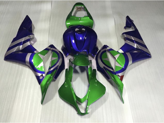 Bleu Vert Captain America 07-08 CBR600RR Carénage Moto