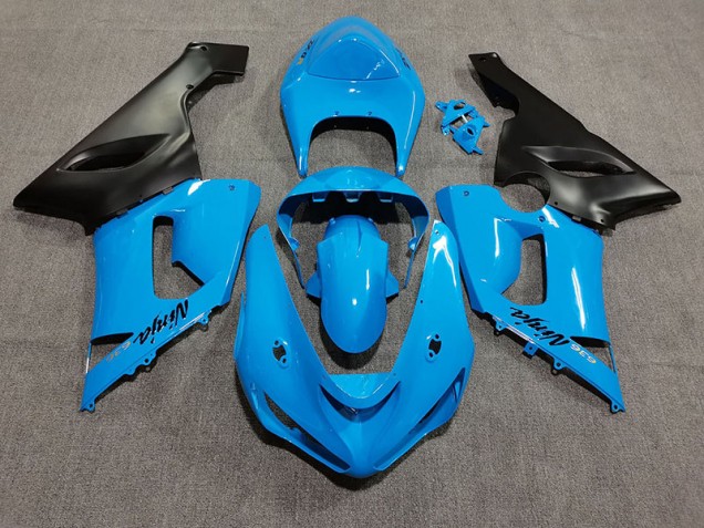 Bleu Vif 05-06 ZX6R Carénage Moto Bleu Vif 05-06 ZX6R Carénage Moto