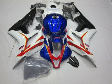 Blu Intenso Bianco E Rosso HRC 07-08 CBR600RR Carénage Moto