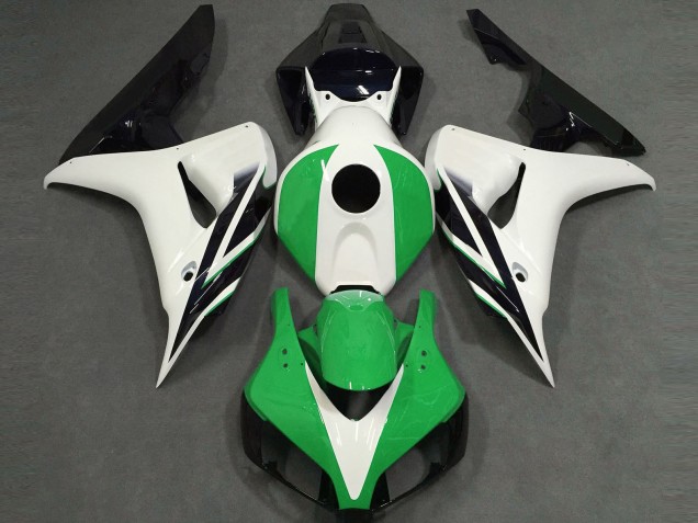 Brillant Blanc Vert Noir 06-07 CBR1000RR Carénage Moto Brillant Blanc Vert Noir 06-07 CBR1000RR Carénage Moto