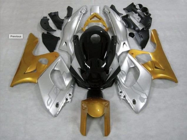 Brillant Or & Argent 98-07 YZF600 Carénage Moto Brillant Or & Argent 98-07 YZF600 Carénage Moto