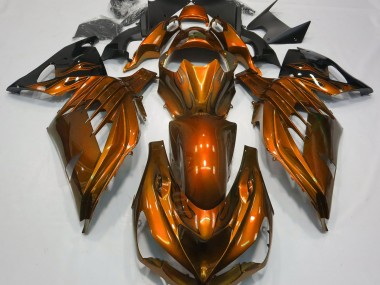 Brillant Orange Brûlé 12-21 ZX14R Carénage Moto