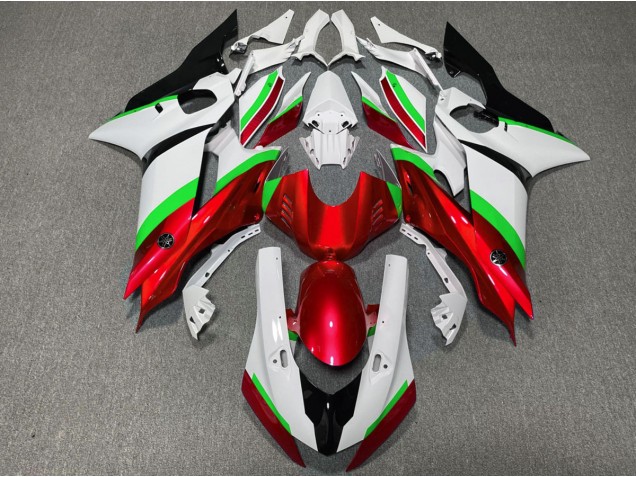 Brillant Rouge & Vert 17-21 R6 Carénage Moto Brillant Rouge & Vert 17-21 R6 Carénage Moto