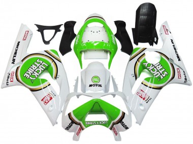 Brillant Vert Lucky Strike 03-04 ZX6R Carénage Moto