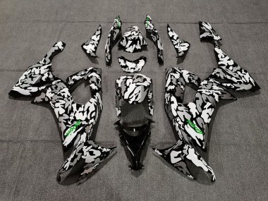 Camo & Logo Vert 08-10 ZX10R Carénage Moto