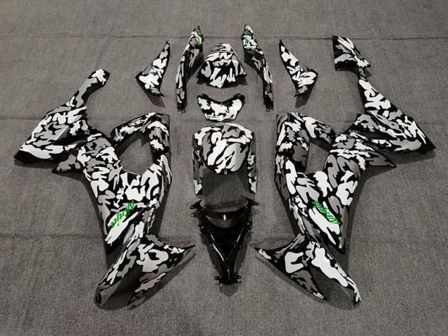 Camo & Logo Vert 08-10 ZX10R Carénage Moto Camo & Logo Vert 08-10 ZX10R Carénage Moto