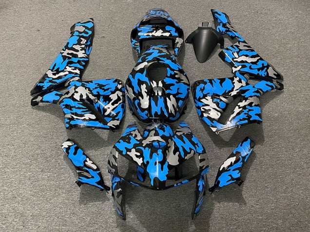 Camouflage & Bleu 05-06 CBR600RR Carénage Moto Camouflage & Bleu 05-06 CBR600RR Carénage Moto