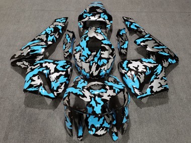 Camouflage & Bleu Clair 05-06 CBR600RR Carénage Moto