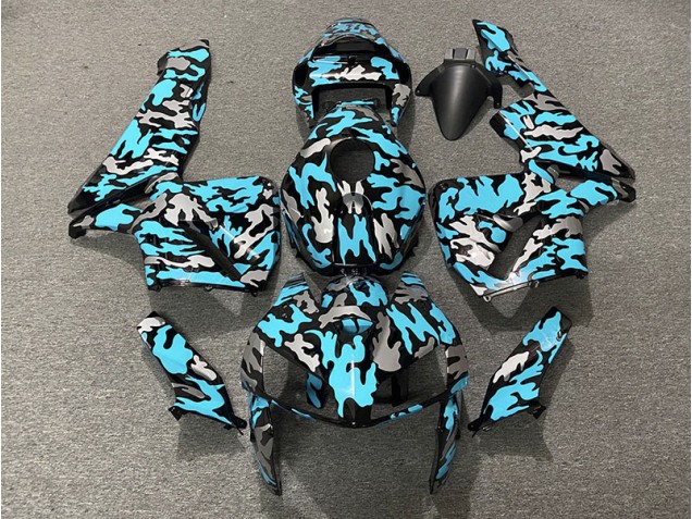 Camouflage & Cyan Clair 05-06 CBR600RR Carénage Moto Camouflage & Cyan Clair 05-06 CBR600RR Carénage Moto