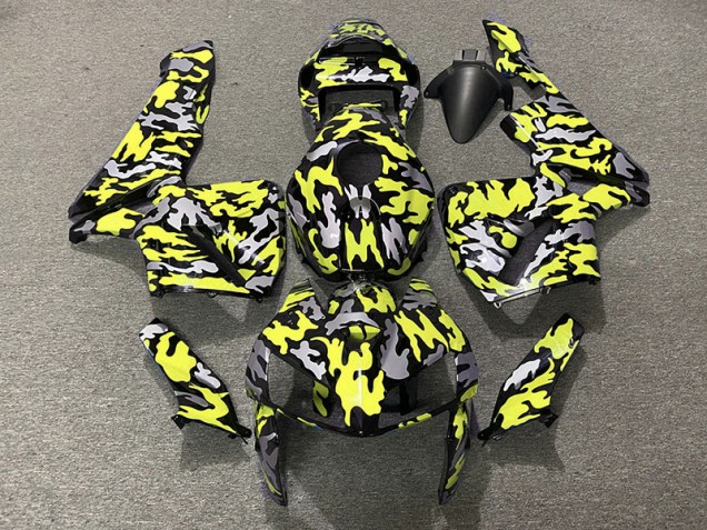 Camouflage & Jaune Fluo 05-06 CBR600RR Carénage Moto Camouflage & Jaune Fluo 05-06 CBR600RR Carénage Moto