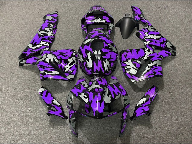 Camouflage & Violet 05-06 CBR600RR Carénage Moto Camouflage & Violet 05-06 CBR600RR Carénage Moto
