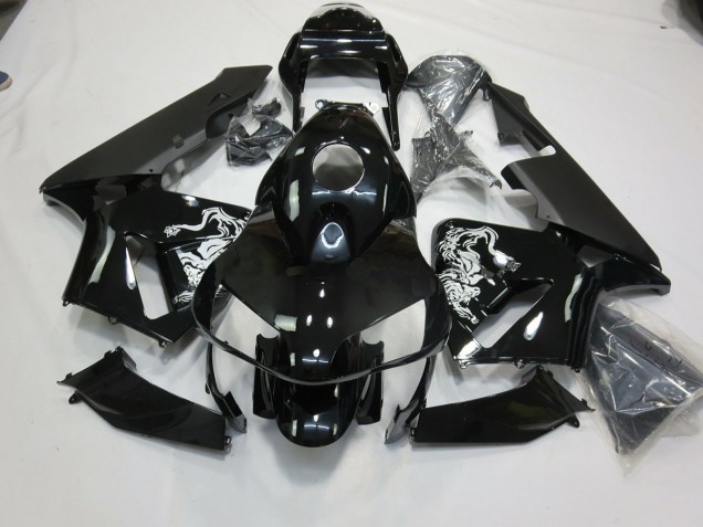 Conception Spéciale Noir Brillant 03-04 CBR600RR Carénage Moto Conception Spéciale Noir Brillant 03-04 CBR600RR Carénage Moto