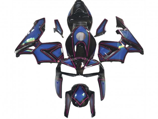 Contour Bleu Profond & Rose 05-06 CBR600RR Carénage Moto Contour Bleu Profond & Rose 05-06 CBR600RR Carénage Moto
