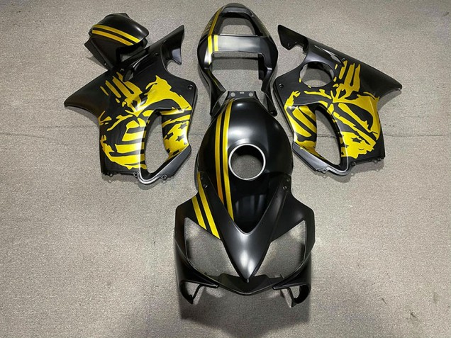 Crane Noir Mat & Doré 01-03 CBR600 F4i Carénage Moto
