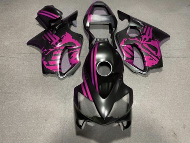 Crane Noir Mat & Rose 01-03 CBR600 F4i Carénage Moto