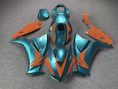 Cyan Brillant & Orange 12-16 CBR1000RR Carénage Moto