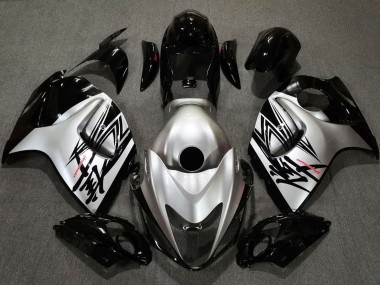 Design Noir Brillant & Argent 08-20 GSXR 1300 Carénage Moto