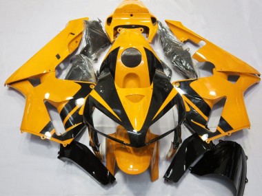 Design Orange Vif & Noir Brillant 05-06 CBR600RR Carénage Moto