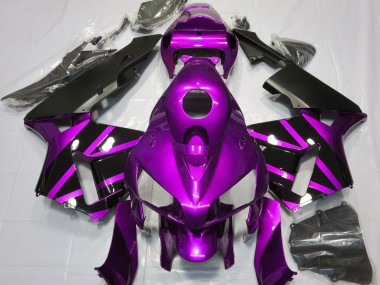 Design Violet & Noir Brillant 05-06 CBR600RR Carénage Moto