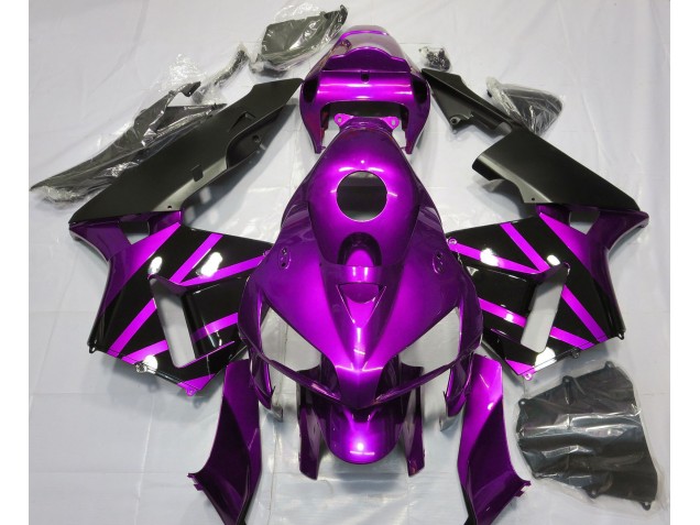 Design Violet & Noir Brillant 05-06 CBR600RR Carénage Moto Design Violet & Noir Brillant 05-06 CBR600RR Carénage Moto