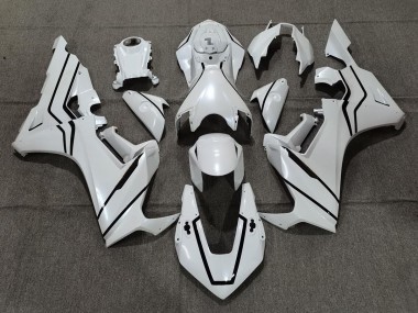 Doublure Blanc Nacré & Noir 17-23 CBR1000RR Carénage Moto