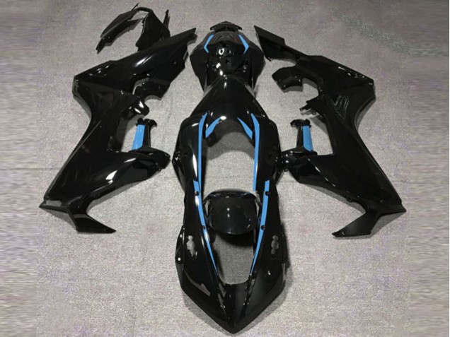 Doublure Noir Brillant & Bleu Clair 17-23 CBR1000RR Carénage Moto