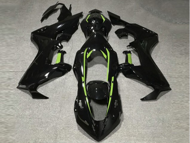 Doublure Noir Brillant & Vert Citron 17-23 CBR1000RR Carénage Moto Doublure Noir Brillant & Vert Citron 17-23 CBR1000RR Carénage Moto