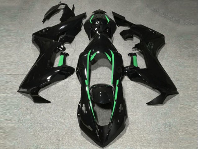 Doublure Noir Brillant & Vert Forêt 17-23 CBR1000RR Carénage Moto Doublure Noir Brillant & Vert Forêt 17-23 CBR1000RR Carénage Moto