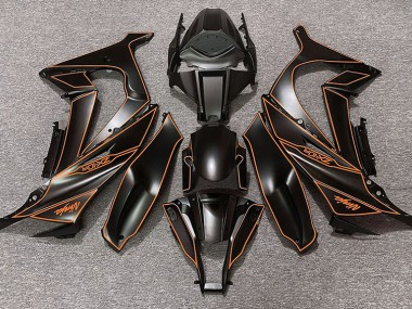 Doublure Noir Mat & Orange 11-15 ZX10R Carénage Moto