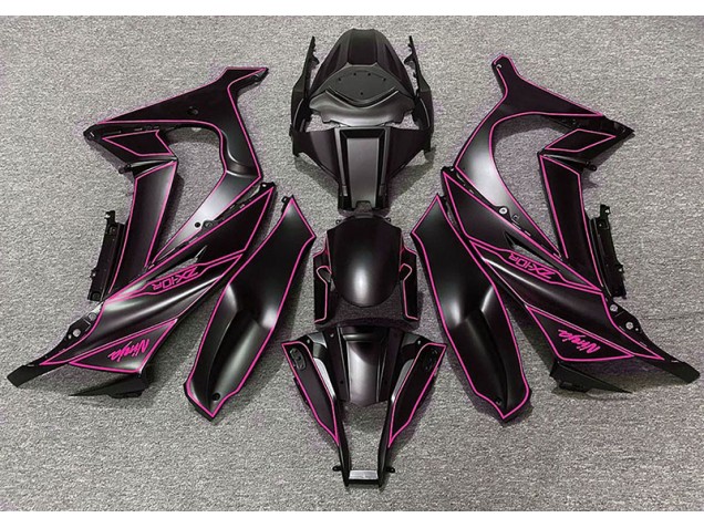 Doublure Noir Mat & Rose 11-15 ZX10R Carénage Moto