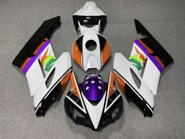 Drapeau Orange & Violet 04-05 CBR1000RR Carénage Moto