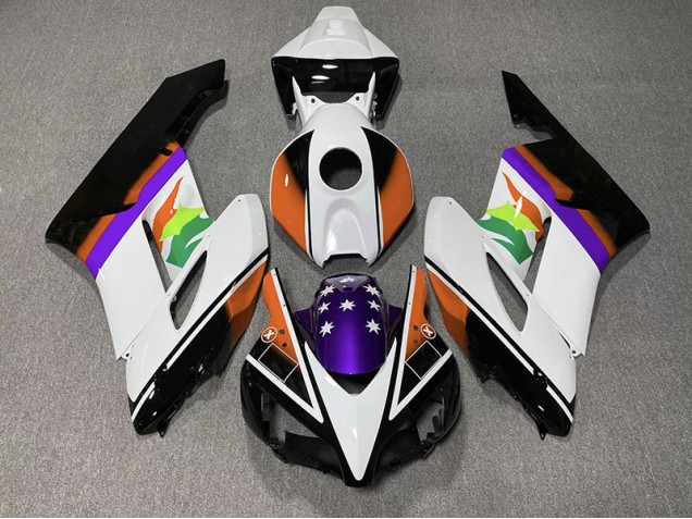 Drapeau Orange & Violet 04-05 CBR1000RR Carénage Moto Drapeau Orange & Violet 04-05 CBR1000RR Carénage Moto