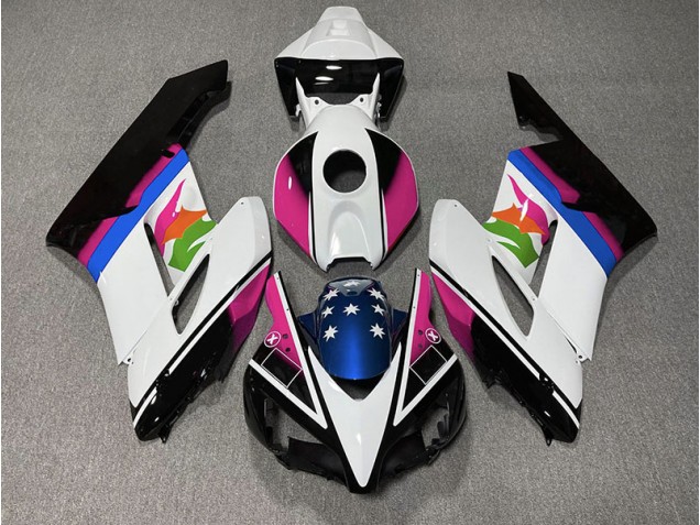 Drapeau Rose & Bleu 04-05 CBR1000RR Carénage Moto Drapeau Rose & Bleu 04-05 CBR1000RR Carénage Moto