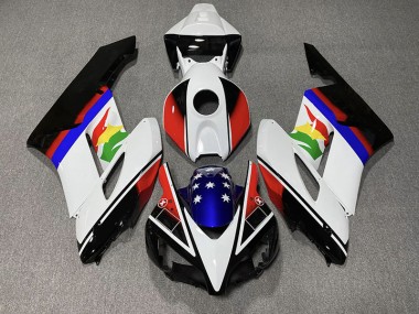 Drapeau Rouge & Bleu 04-05 CBR1000RR Carénage Moto