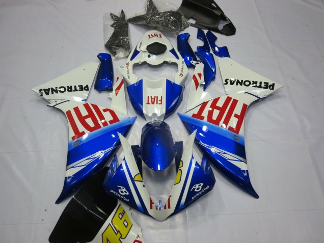 Fiat Avec Bleu Clair 12-14 R1 Carénage Moto Fiat Avec Bleu Clair 12-14 R1 Carénage Moto