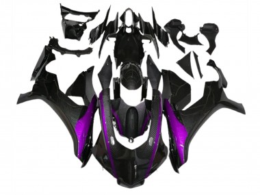Fiber De Carbone Style & Violet 15-19 R1 Carénage Moto