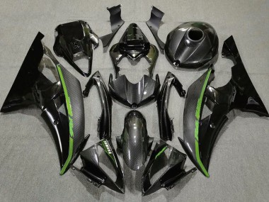 Fibre De Carbone & Vert 08-16 R6 Carénage Moto