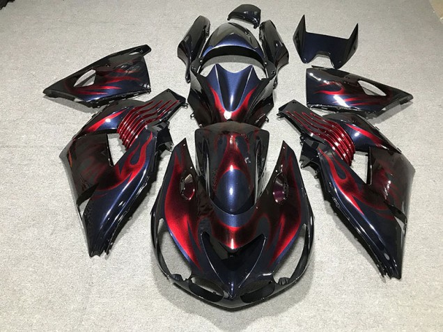 Flamme 06-11 ZX14R Carénage Moto Flamme 06-11 ZX14R Carénage Moto